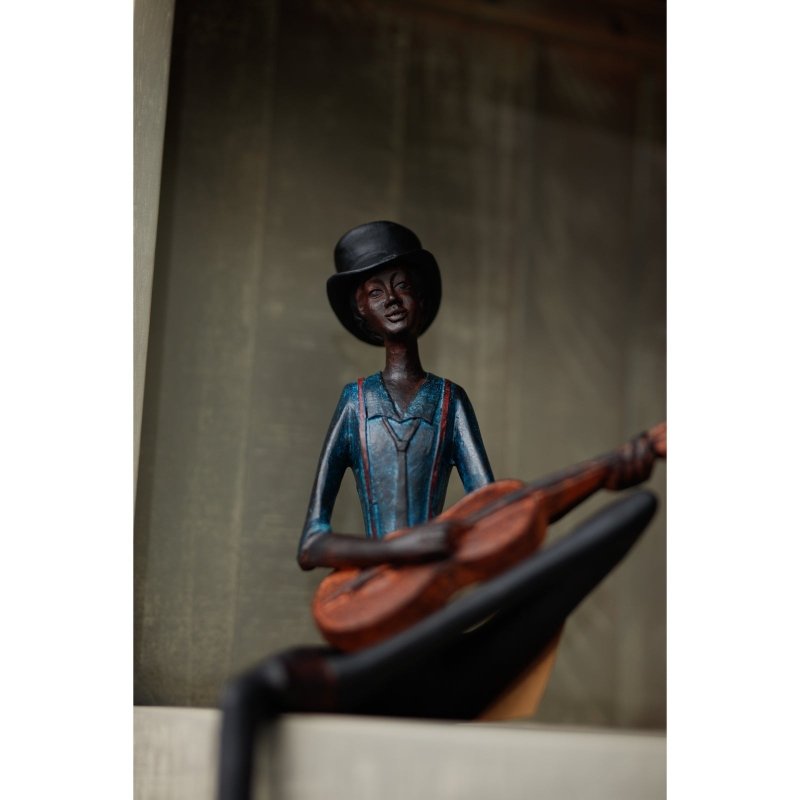Sitting Jazz Band Strings Decorative Ornament - Figurines - British D'sire