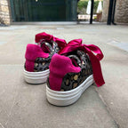 Skate Denim leopard gold cowhide sneaker - Sneaker - British D'sire