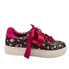Skate Denim leopard gold cowhide sneaker - Sneaker - British D'sire