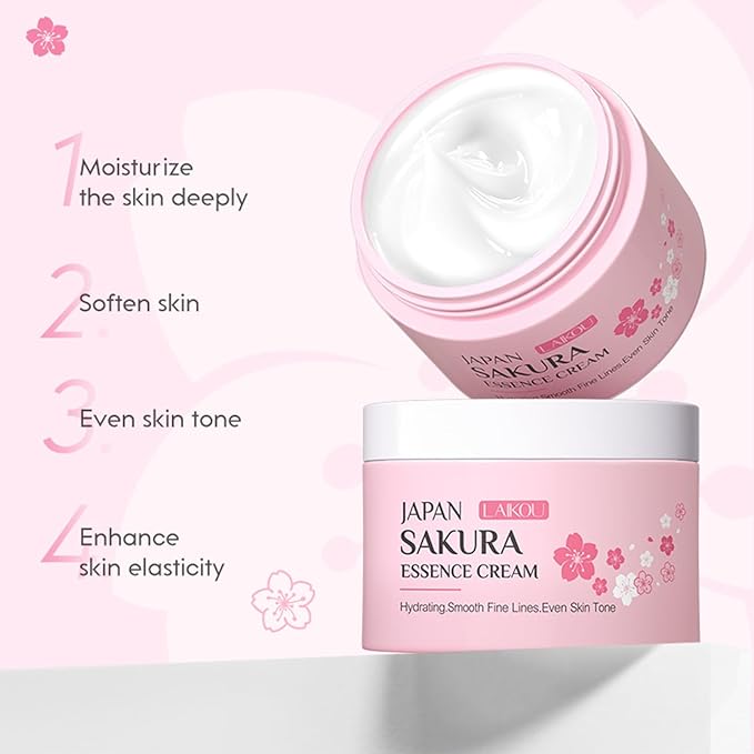 Skin Care Sets & Kits For Teenage Girls Gifts, Sakura Pamper Sets For Teenage Girls, Teen Skincare Set For Girls Pamper Set With Face Serum,Face Cream,Sleep Mask,Eye Mask,Mud Mask,Lip Mask - British D'sire