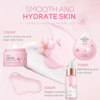 Skin Care Sets & Kits, Sakura Skin Care For Teenage Girls,Pamper Sets For Women Gifts,Facial Kit, Skincare Set,Cream,Serum,Toner,Cleanser,Eye Mask,Sleep Mask,Mud Mask,Lip Mask(24PCS) - Skin care kits & bundles - British D'sire