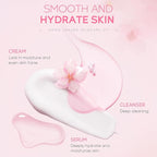 Skincare Set Skin Care for Teenage Girls, Skin Care Sets & Kits,Glowing Beauty Skincare Kit, Teenage Skincare Set Products to Cleanse Natural Sakura Blossom Skincare - British D'sire