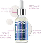 Skinny Tan Coconut Water Serum Tanning Drops - Fake Tan Face Serum with Youth Boosting Q10 & VItamin E for Natural Glow, Vegan & Cruelty Free Skincare - 30ml - British D'sire