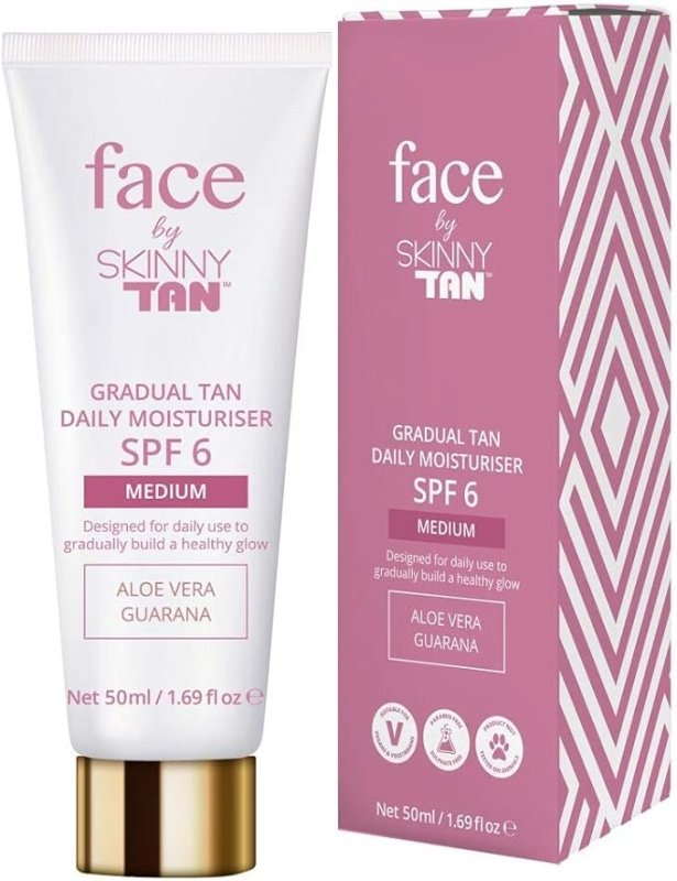 Skinny Tan Gradual Daily Moisturiser SPF 6 Medium 50ml - British D'sire