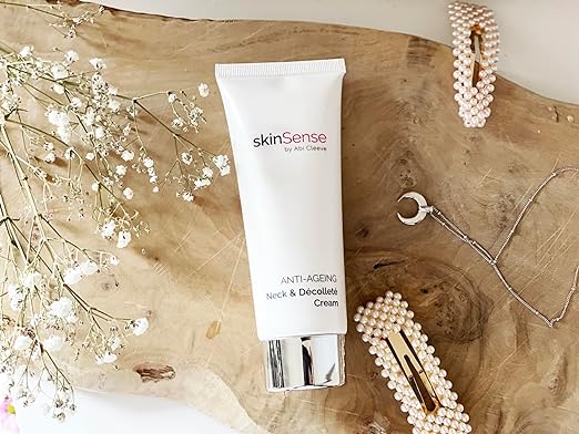 SkinSense Anti-Ageing Firming Neck and Décolleté Cream, Anti Wrinkle Cream for Neck, Firming Neck Lotion for Mature Skin, Skin Firming Moisturiser - British D'sire