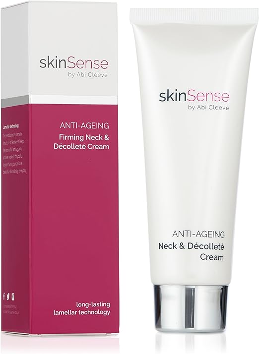 SkinSense Anti-Ageing Firming Neck and Décolleté Cream, Anti Wrinkle Cream for Neck, Firming Neck Lotion for Mature Skin, Skin Firming Moisturiser - British D'sire Main image