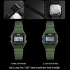 SKMEI 1460 Children Luminous Multifunctional Waterproof Thin Sports Watch(Army Green) - British D'sire