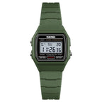 SKMEI 1460 Children Luminous Multifunctional Waterproof Thin Sports Watch(Army Green) - British D'sire