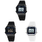 SKMEI 1698 50m Waterproof Multifunctional Sports Square Pin Buckle Luminous Digital Watch(Black White) - British D'sire