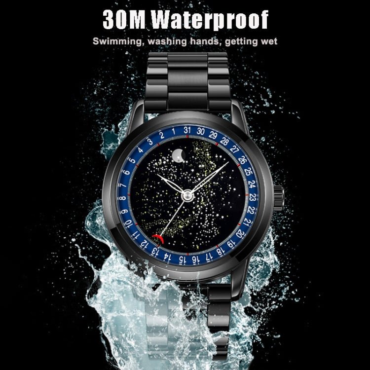 SKMEI 2116 Multifunctional Men 30M Waterproof Fashion Casual Quartz Watch(Black Leather) - British D'sire