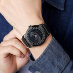 SKMEI 2116 Multifunctional Men 30M Waterproof Fashion Casual Quartz Watch(Black Leather) - British D'sire
