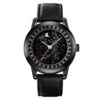 SKMEI 2116 Multifunctional Men 30M Waterproof Fashion Casual Quartz Watch(Black Leather) - British D'sire