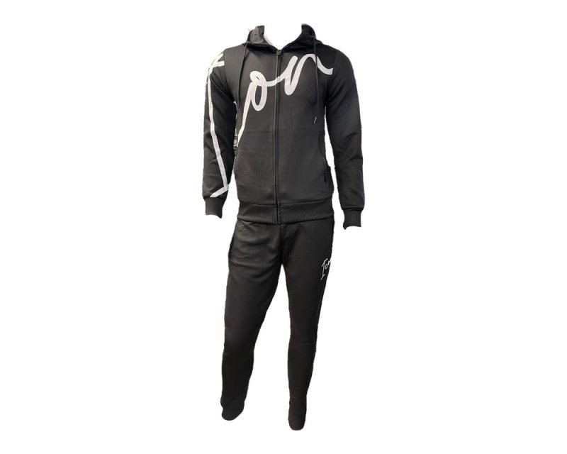Slim Fit Full Zip Hooded Tracksuit - Tracksuit - British D'sire