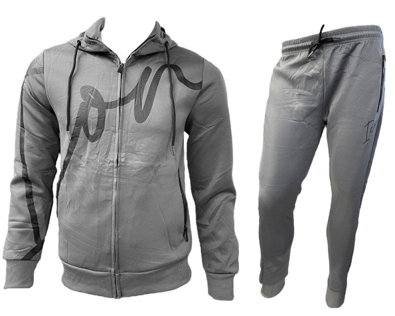 Slim Fit Full Zip Hooded Tracksuit - Tracksuit - British D'sire