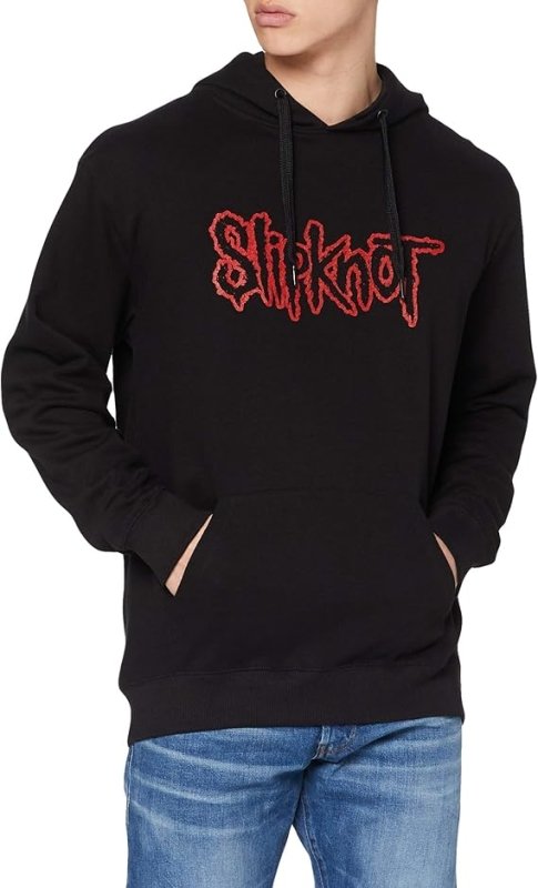 Slipknot Men's Logo Long Sleeve Hoodie - Men's Hoodie - British D'sire