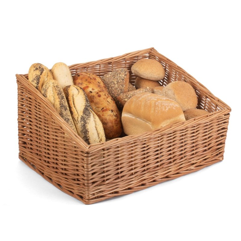 Sloped Sided Wicker Display Basket - Storage Baskets - British D'sire
