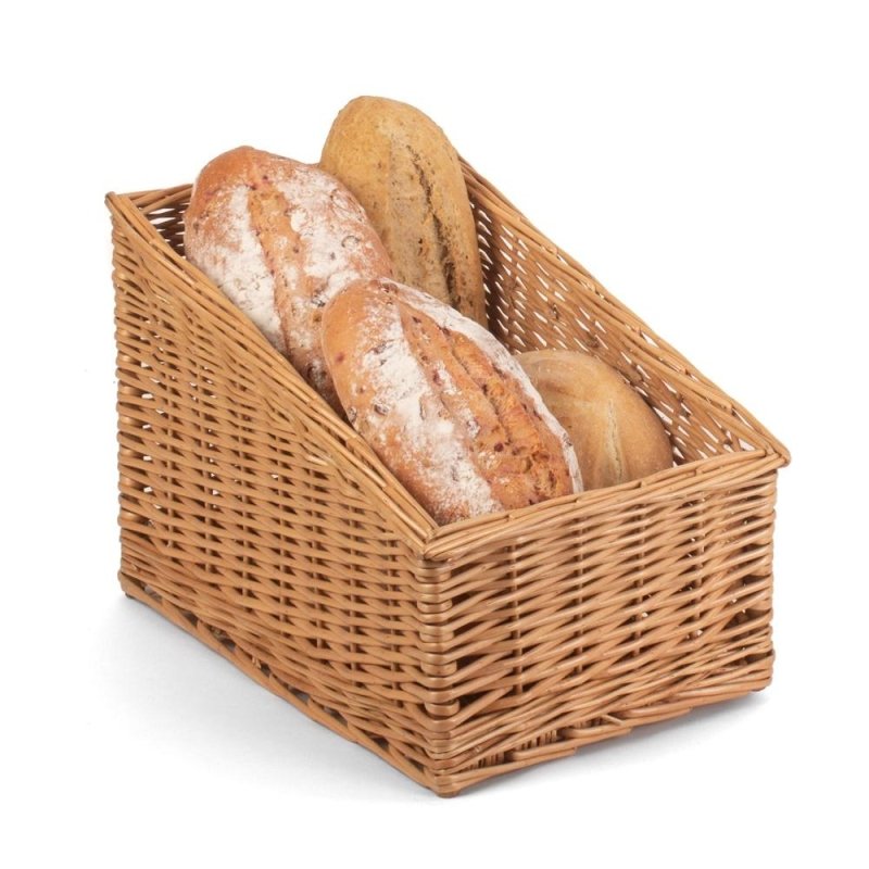 Sloped Sided Wicker Display Basket - Storage Baskets - British D'sire Main image