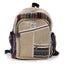 Small Backpack - Zig Zag Zips Style 30x22x7 (cm) - Pure Hemp and Cotton Bags - British D'sire
