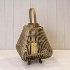 Small Bamboo Lantern With Led Candle - Lanterns - British D'sire