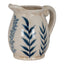 Small Blue Flora Olpe Jug Vase - Blue Ceramic Decorative Vase - Vases - British D'sire