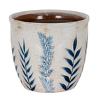 Small Blue Flora Planter Pot Decorative Home Accessory - Plant Pot - British D'sire