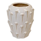 Small Cream Ceramic Bobble Vase - Ceramic Vase - British D'sire