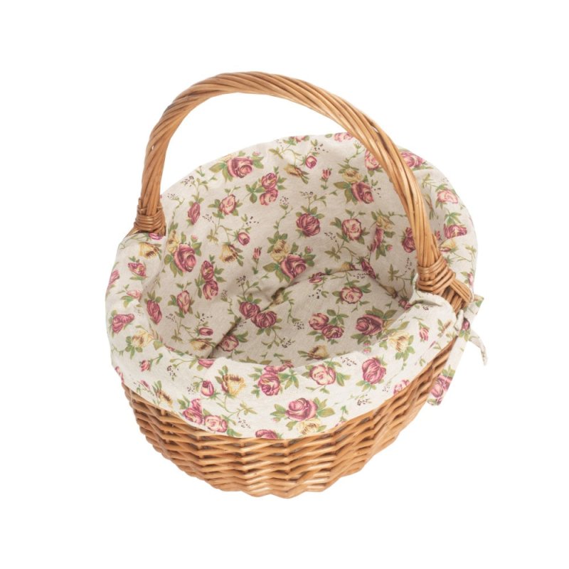 Small Deluxe Wicker Shopping Basket - Shopping Baskets - British D'sire