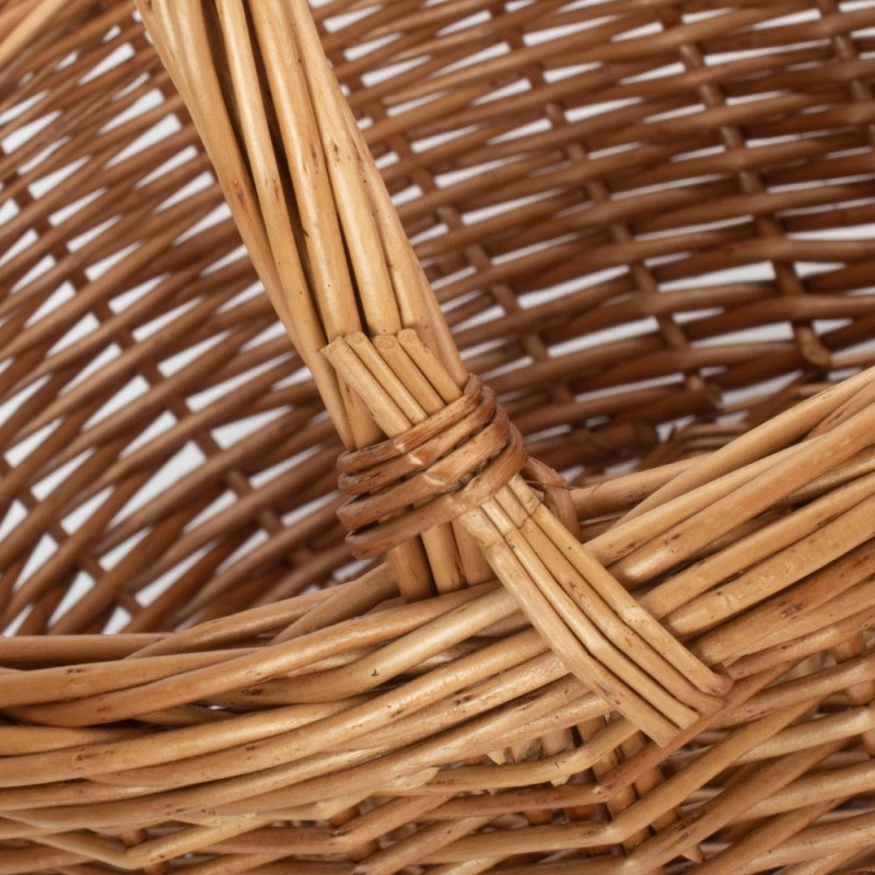 Small Deluxe Wicker Shopping Basket - Shopping Baskets - British D'sire