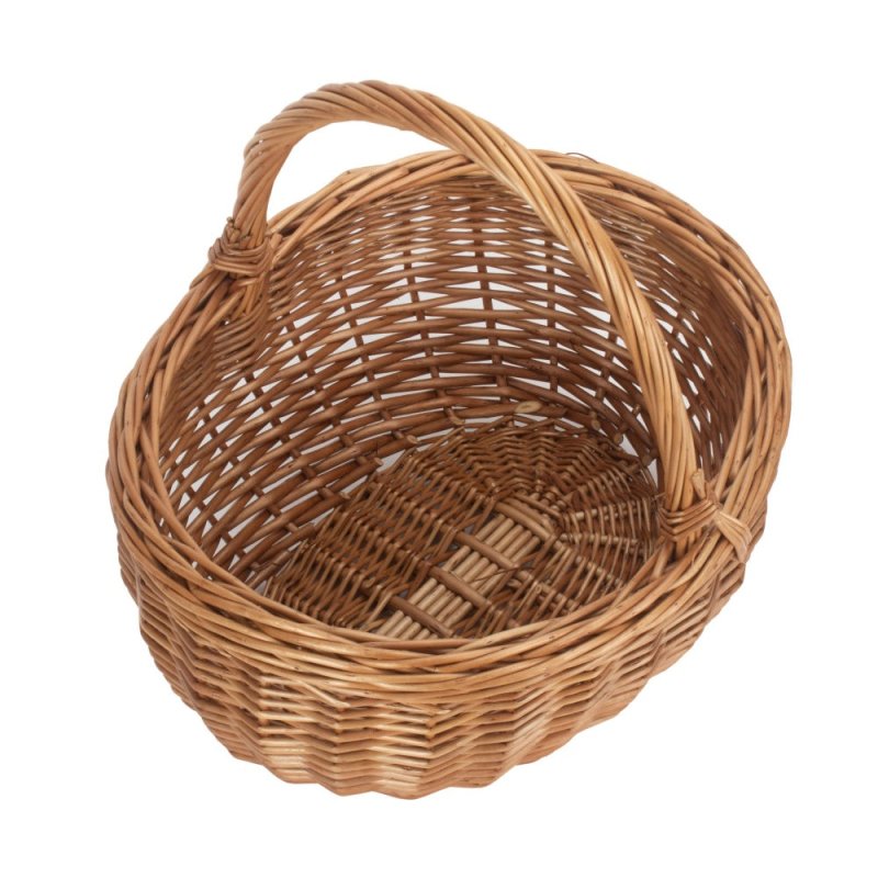 Small Deluxe Wicker Shopping Basket - Shopping Baskets - British D'sire