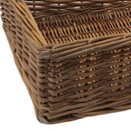 Small Double Steamed Storage Wicker Tray - Serving Tray - British D'sire