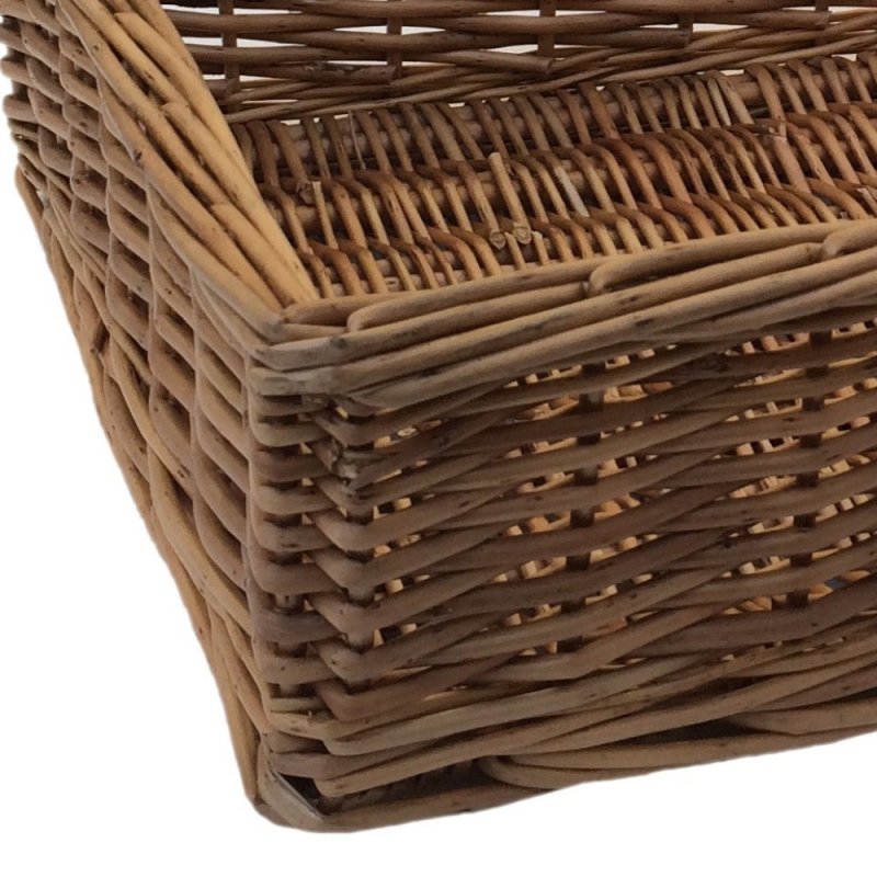 Small Double Steamed Storage Wicker Tray - Serving Tray - British D'sire