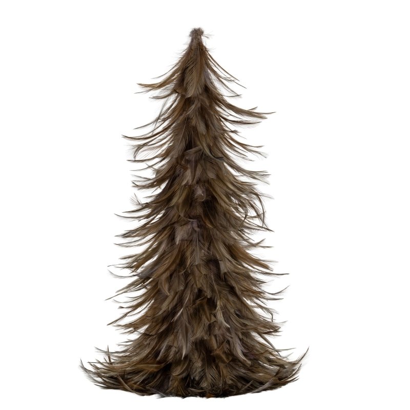 Small Fawn Feather Tree Home Decor Ornament Decoration - Christmas Decor - British D'sire