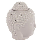 Small Grey Buddha Head Oil Burner - British D'sire