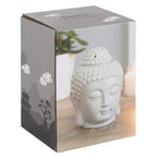 Small Grey Buddha Head Oil Burner - British D'sire