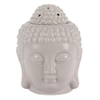 Small Grey Buddha Head Oil Burner - British D'sire