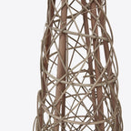 Small LED Wicker Christmas Tree With Star - Christmas Decor - British D'sire