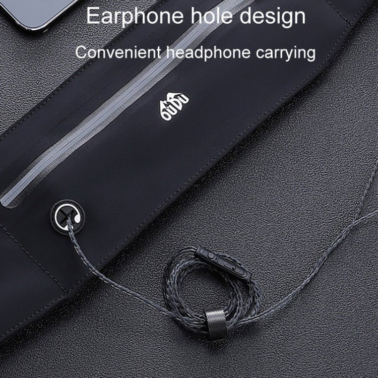 Small OUDU Outdoor Running Cell Phone Waist Pack Men And Women Waterproof Sports Gear(Gray) - British D'sire