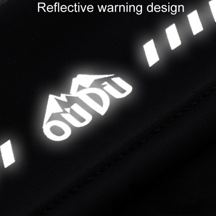 Small OUDU Outdoor Sports Portable Wrap - Around Waist Pack Unisex Cell Phone Bag(Black) - British D'sire