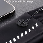 Small OUDU Outdoor Sports Portable Wrap - Around Waist Pack Unisex Cell Phone Bag(Black) - British D'sire