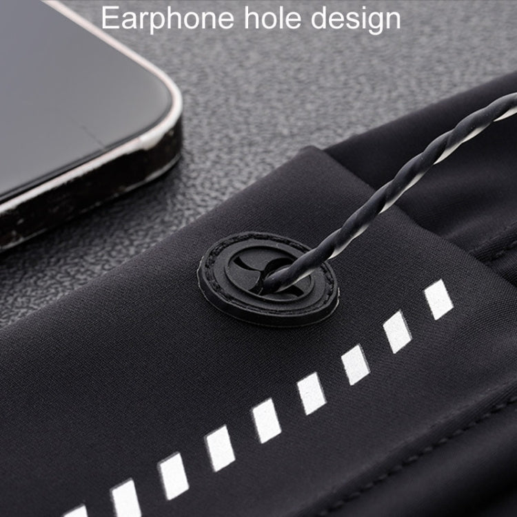 Small OUDU Outdoor Sports Portable Wrap - Around Waist Pack Unisex Cell Phone Bag(Black) - British D'sire