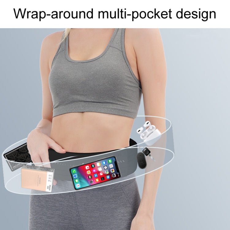 Small OUDU Outdoor Sports Portable Wrap - Around Waist Pack Unisex Cell Phone Bag(Gray) - British D'sire