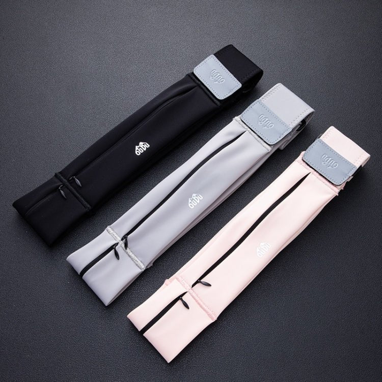 Small OUDU Outdoor Sports Portable Wrap - Around Waist Pack Unisex Cell Phone Bag(Light Gray) - British D'sire