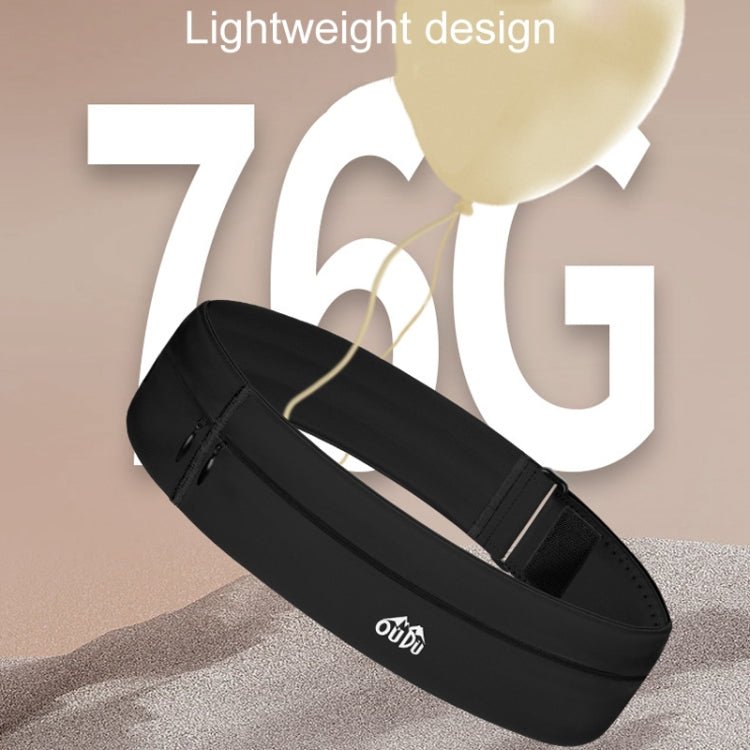 Small OUDU Outdoor Sports Portable Wrap - Around Waist Pack Unisex Cell Phone Bag(Light Gray) - British D'sire