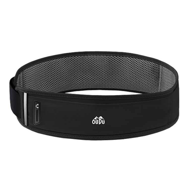 Small OUDU Outdoor Sports Wraparound Waist Pack Portable Water Bottle Bag(Black) - British D'sire Main image