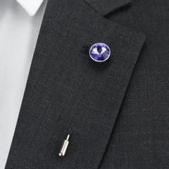 Small Purple Gem Lapel Pin - All Products - British D'sire