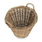 Small Round Grey Rattan Log Basket - Log Baskets - British D'sire