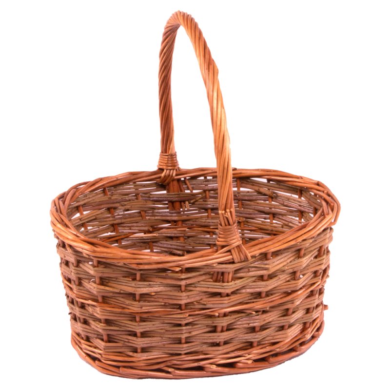 Small Rustic Oval Shopping Basket - Shopping Baskets - British D'sire