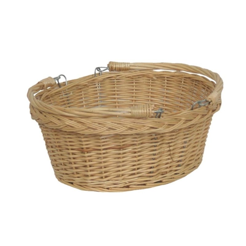 Small Swing Handle Wicker Shopping Basket Secondary image