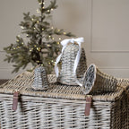 Small Wicker Bell Decoration Christmas Hanging Decoration - Christmas Decor - British D'sire