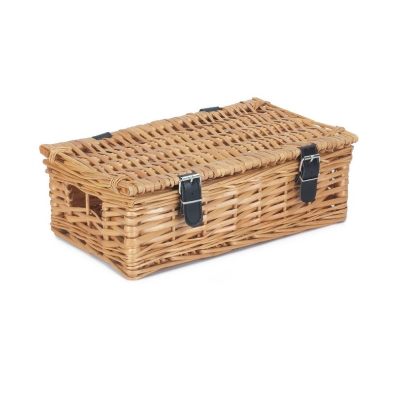 Small Wicker Packaging Basket - Empty Picnic Baskets - British D'sire